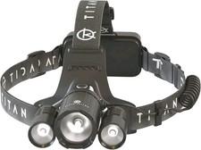 Torcia frontale LED ricaricabile super luminosa + caricatore USB auto e parete