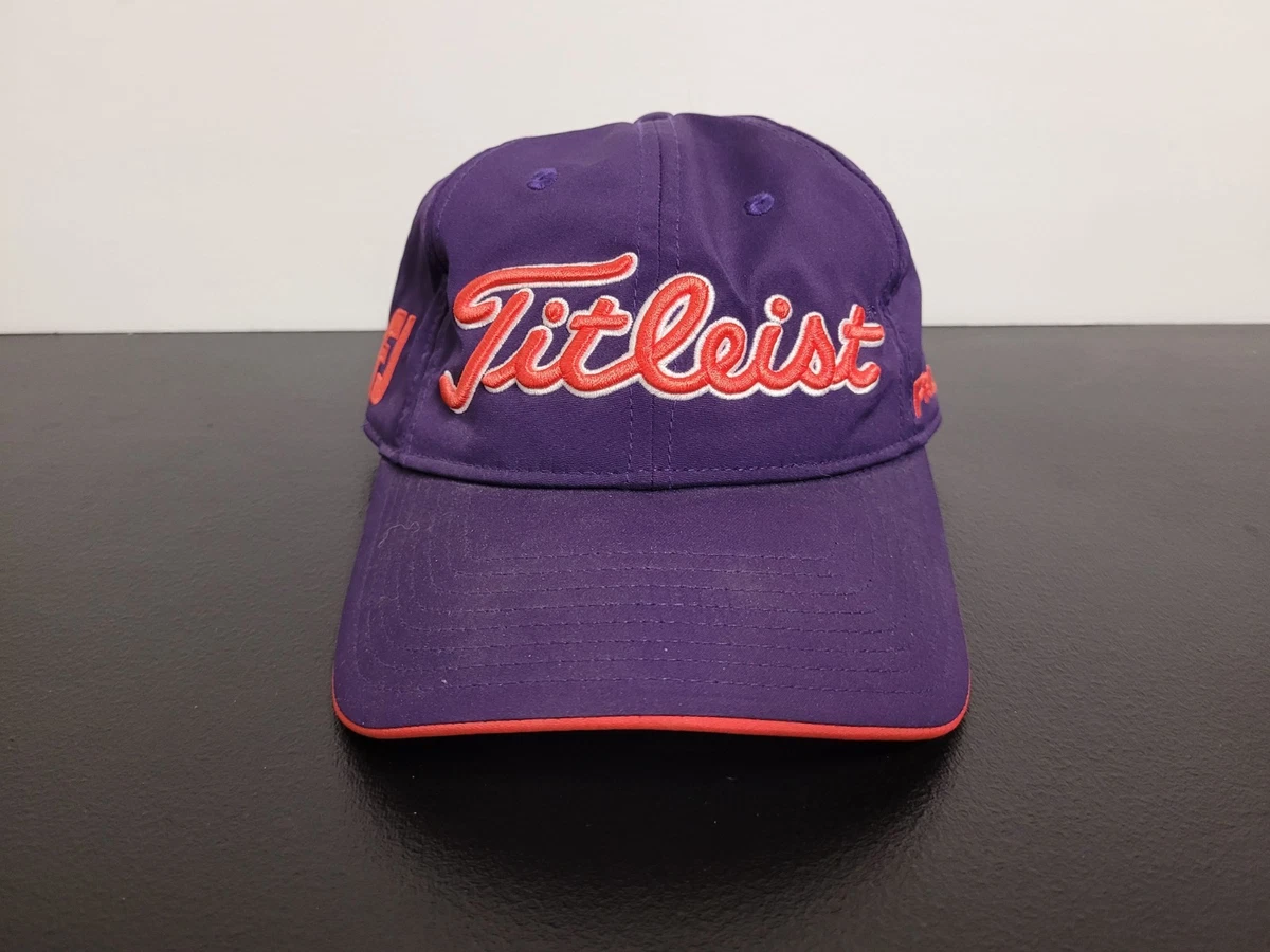 Chapeau De Golf Titleist FJ - Violet Et Or - Taille Ajustable - Coton - Neuf Sans étiquette