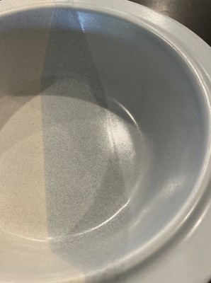 VTG Rare Fabrik ''Agate Pass'' Serving Bowl Stoneware Jim McBride 10'' Lt Blue