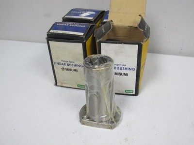4 MISUMI LHFCW40 LINEAR FLANGE TYPE BALL BUSHINGS,NEW OLD STOCK,40mm BORE