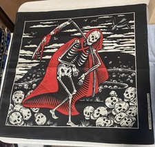 Vintage 90 s Grim Reaper On Skulls Hill Banda...
