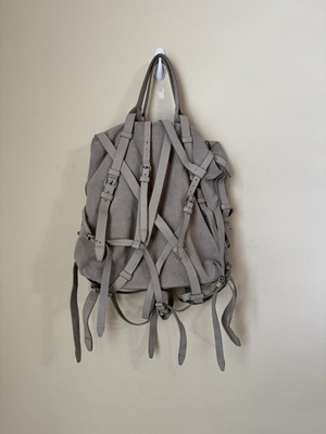 Alexander Wang Kirsten Bag Suede Leather Grey Shoulder Strap Tote