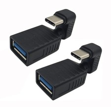 USB C 180 Degree Adapter 2-Pack , U Shape USB C to USB 3.0 A Male to Female ...