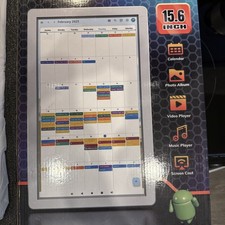 15.6 Inch Smart Digital Calendar Wall Planner  Chore Chart, IPS FHD 1920x108...