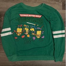 Nickelodeon Teenage Mutant Ninja Turtles Green Sweatshirt Kids Boy/Girls Size XL