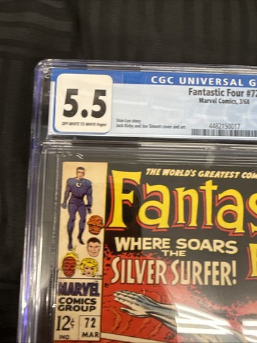 "Vintage Fantastic Four #72 CGC 5.5 - Classic 1968 Marvel Key Issue - Must-Have  - Picture 2 of 11