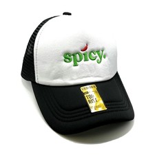 Spicy Mesh Trucker Snapback (White/Black)