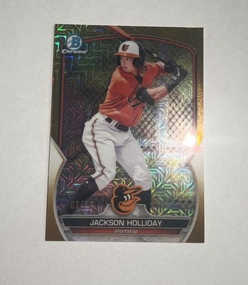 2023 Bowman Chrome Jackson Holliday Gold Mojo /50