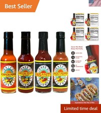 Dave’s Gourmet Insanity Super Hot Sauce Variety 4-Pack - Carolina Reaper, Gho...