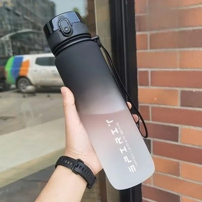 Sport Trinkflasche 0.5L / 1L BPA Frei Auslaufsicher Wasserflasche Fitness Gym