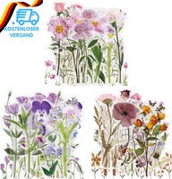 Vsco 120 StüCk Transparente Pet Aufkleber, Scrapbooking Sticker Blumen Pflanze N