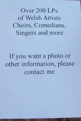 Over 200 LPs of Welsh Choirs, Comedians, Singers and more. Multi Buy Optiom