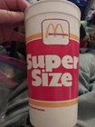 VINTAGE McDONALD'S SUPER SIZE PLASTIC CUP 1987 COCA COLA