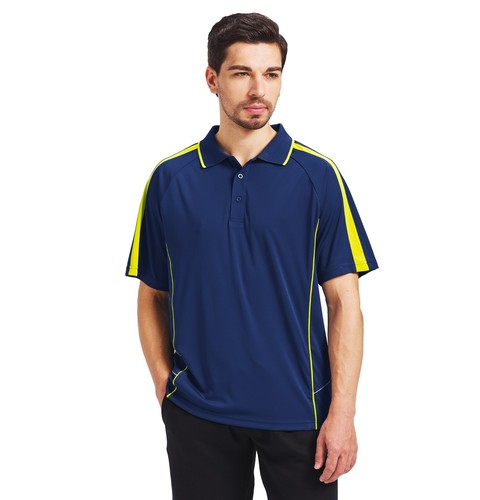 Mens Short Sleeve Polo Shirts, Golf Casual Sport Contrast Breathable Collared T - Picture 50 of 52