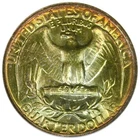1944-S Washington Quarter NGC MS66 STAR Rainbow Toned Green