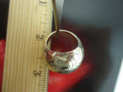 VINTAGE STERLING SILVER 925 RING 6.3GRAMS,SZ 7.5 - Picture 8 of 12