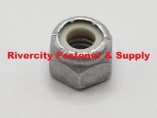 (100) 1/4 x 20 Aluminum Nylon Insert Lock / Stop / Nyloc Nuts 1/4-20 Nut