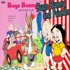 1966 Warner Bros Bugs Bunny Sticker Fun book by Whitman Never Been Used 