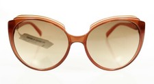 Diane Von Furstenberg TOBACO RED Oversized Oval Sunglasses DVF525S