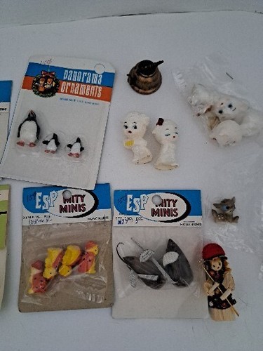 ESP Mity Minis Miniature Artigianato Orsi, Pinguini, Tartarughe, Pecore, Scoiattolo anni '70 - Foto 3 di 13