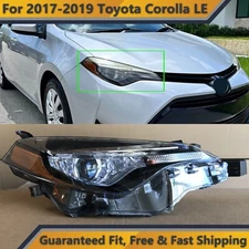 LED Passenger Headlight Assembly for 2017 2018 2019 Toyota Corolla LE Base Sedan