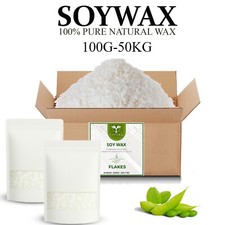 Soy Wax Flakes 5KG - 10KG 100% Pure Soya Candle Making Wax Natural Clean Burning