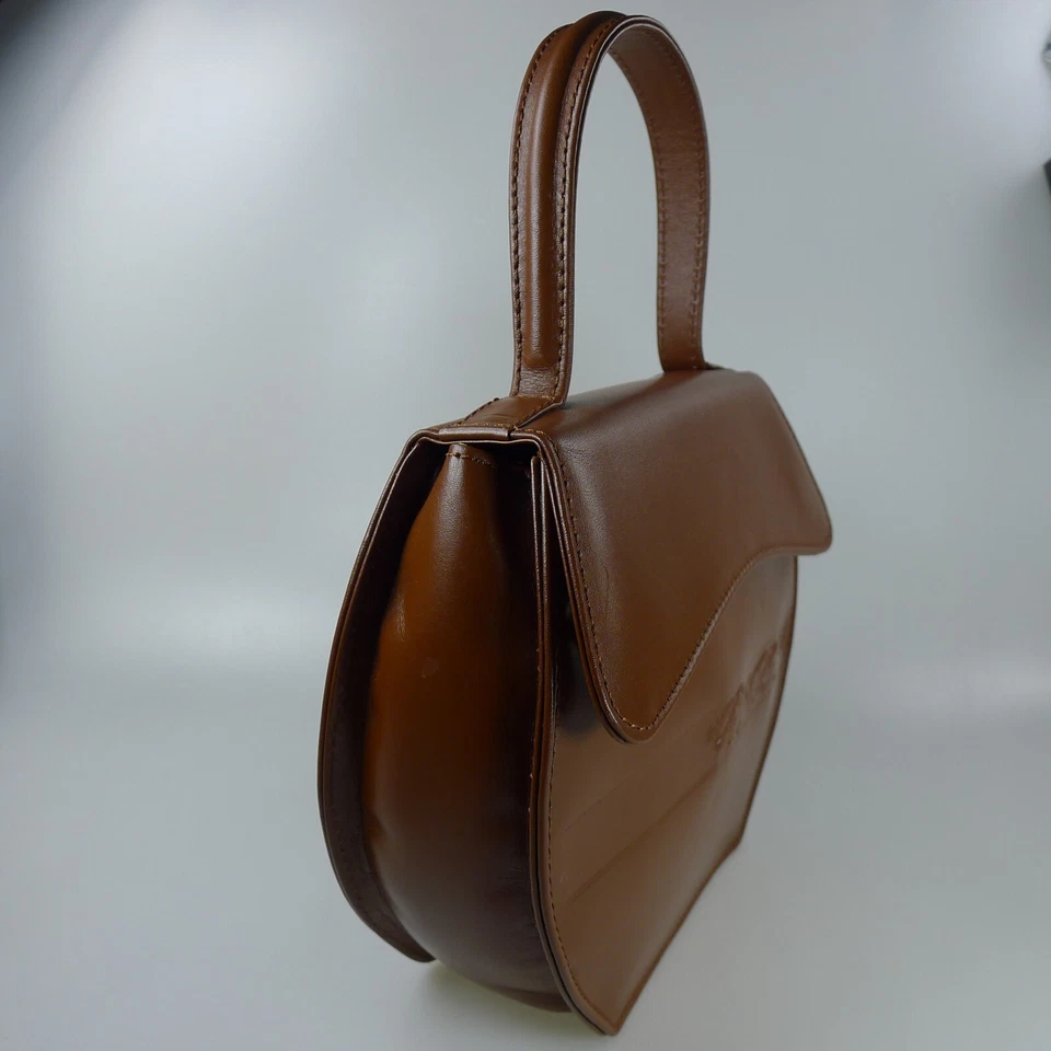 Bolso de Mano/Hombro Carrera & Carrera Cuero Marrón Dama, 4 Caballos con Bolso Cubierta Foto 3 de 4