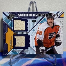 2013-14 Upper Deck SPX Hockey ERIC LINDROS #WM-EL WINNING MATERIALS DUAL STICK