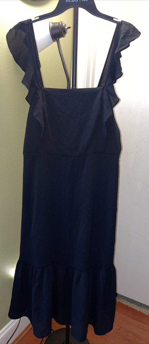 Bcbg Paris Women's Ruffle Midi Dress Bcbg Paris Women's Ruffle Midi Dress