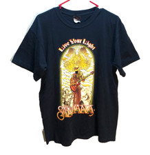Santana Live Your Light Black Original 2008 World Tour Concert T-Shirt M
