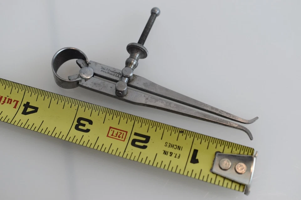 L.S. Juego de tornillos de pinza interior Starrett Co. EE. UU. 3" maquinista vintage Foto 2 de 4