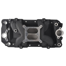 Black Aluminum Dual Plane Air Gap Intake Manifold For Big Block Chevy V8 396-502 Black Aluminum Dual Plane Air Gap Intake Manifold For Big Block Chevy V8 396-502