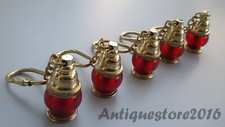 5 Stück Antik Messing Marine Maritim Lampe Schlüsselanhänger Laterne Matrose ...
