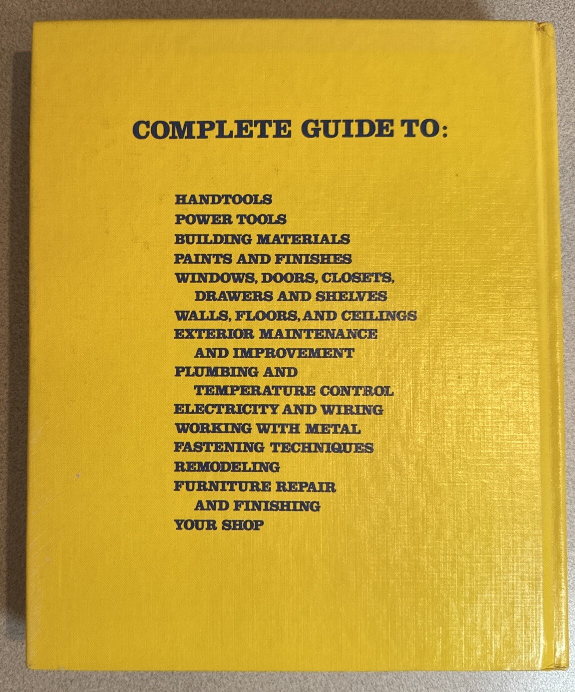 Vintage 1980 New Revised Handyman Complete Guide to Home Maintenance Book