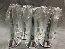 10 REPRODUCTION PLASTIC EAR HORNS BUGLES TRUMPETS HEARING AIDS - New In Bag 