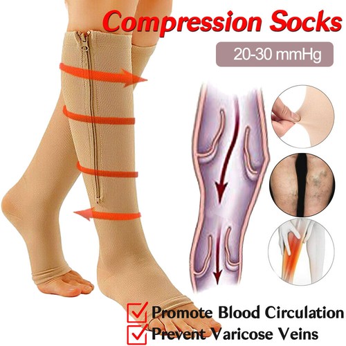 3 Pares Medias De Compression Para Mujer 20-30 Medias Para Diabeticos Varices