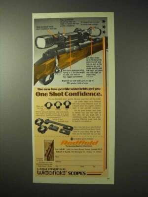 1976 Redfield Scopes Ad - One Shot Confidence