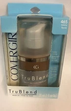 CoverGirl Trublend Liquid Foundation #465 TAWNY , ORIGINAL FORMULA NEW.