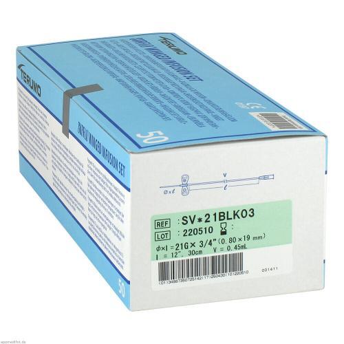 VENOFIX Safety Venenpunkt.21 G 0,8x19 mm 30 cm EU 50 St PZN 1847017