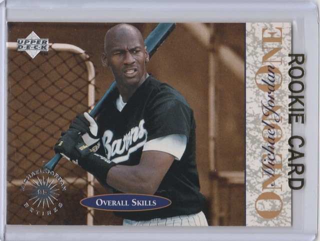 MICHAEL JORDAN BARONS ROOKIE CARD Baseball RC Minor League BASKETBALL 