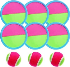 Toss and Catch Ball Set Catch Game Toys for Kids Beach Toy Paddle Ball Game Set