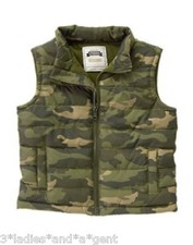 NWT Gymboree Baby Toddler Boy S'MORE Style Camo Puffer Vest 12-24