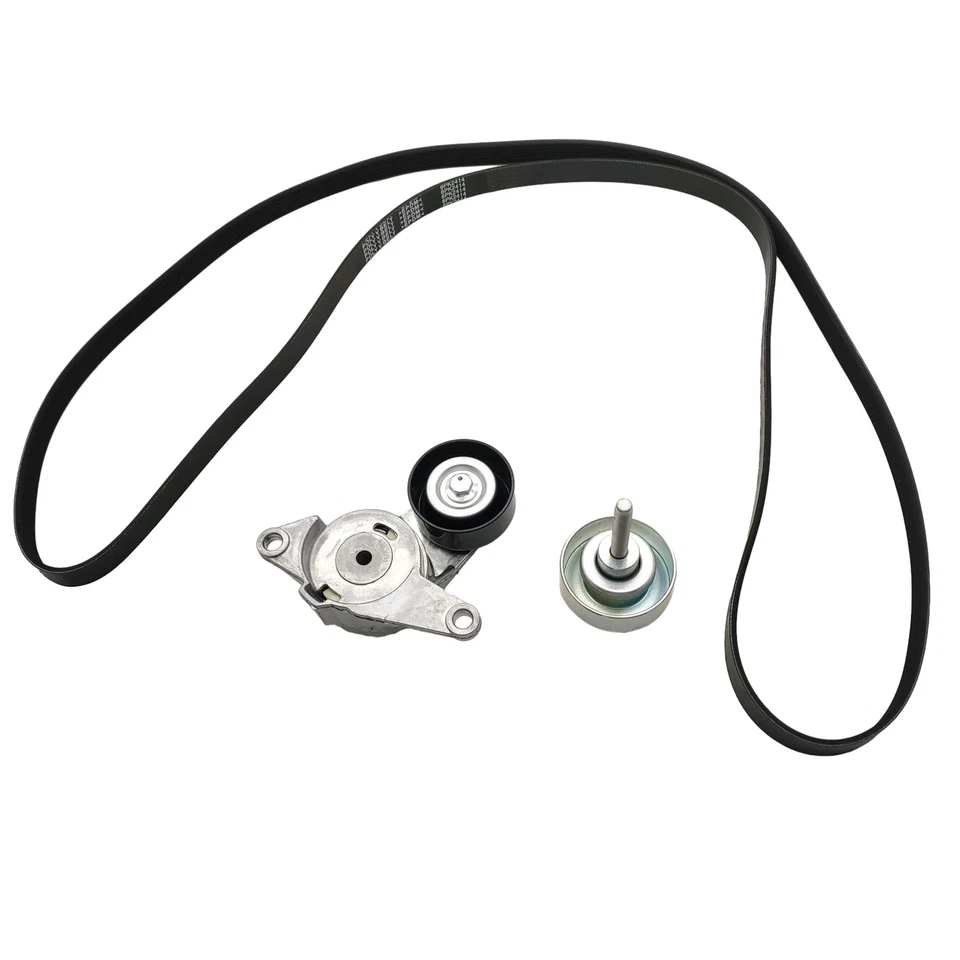 Kit de polea tensora de correa Serpentine para 10-17 Chevy Impala Limited Cadillac GMC Foto 3 de 4