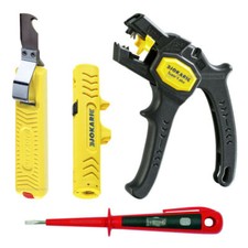 JOKARI Set - Abisolierzange Super 4 plus + Kabelmesser 28H + Entmanteler No. 12