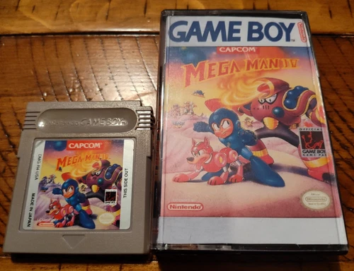 Mega Man 4 IV (Nintendo Gameboy)  Authentic w/Cassette Case