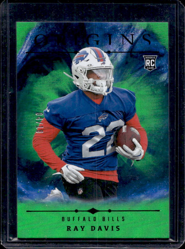 2024 Origins Ray Davis Rookies Holo Green RC #4/10 #131 Bills