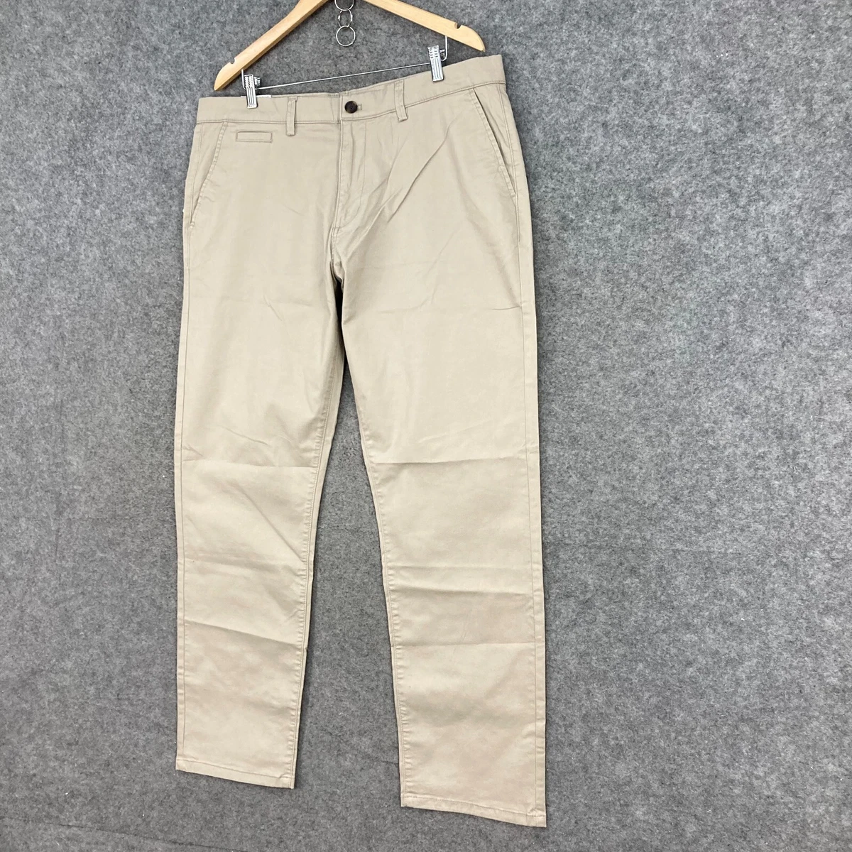 NEW Target Pants Mens W40 102CM Beige Straight Leg Stretch Chino 1031