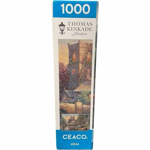 NWT Ceaco Thomas Kincade Jigsaw Puzzle Willow Wood Chapel 1000 Piece with Poster - Picture 4 of 14