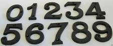 House Door Number 3" Black Heavy Antique Wrought Cast Iron Metal Gate 0123456789
