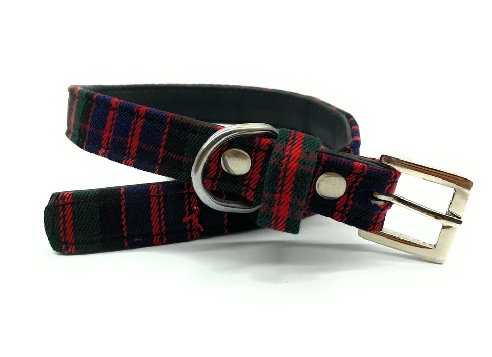 Escocés Macdonald Moderno Tartán Collar de Perro Y Cable Juego - Imagen 2 de 4